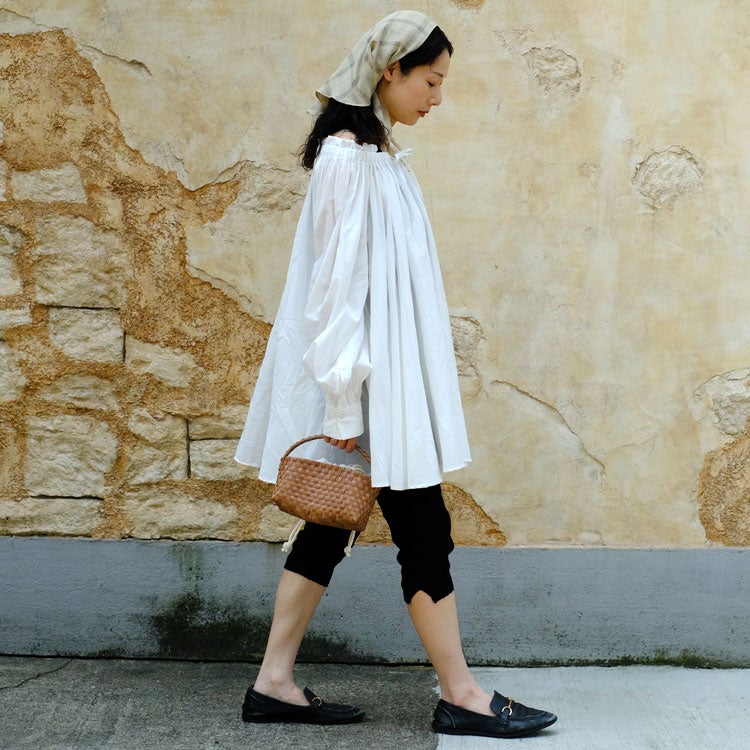 sheer gather volume blouse シアーギャザーボリュームブラウス