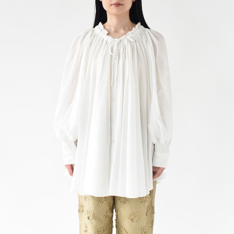 sheer gather volume blouse シアーギャザーボリュームブラウス