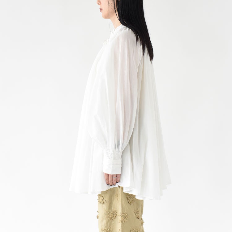 sheer gather volume blouse シアーギャザーボリュームブラウス