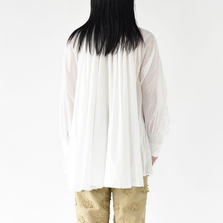 sheer gather volume blouse シアーギャザーボリュームブラウス