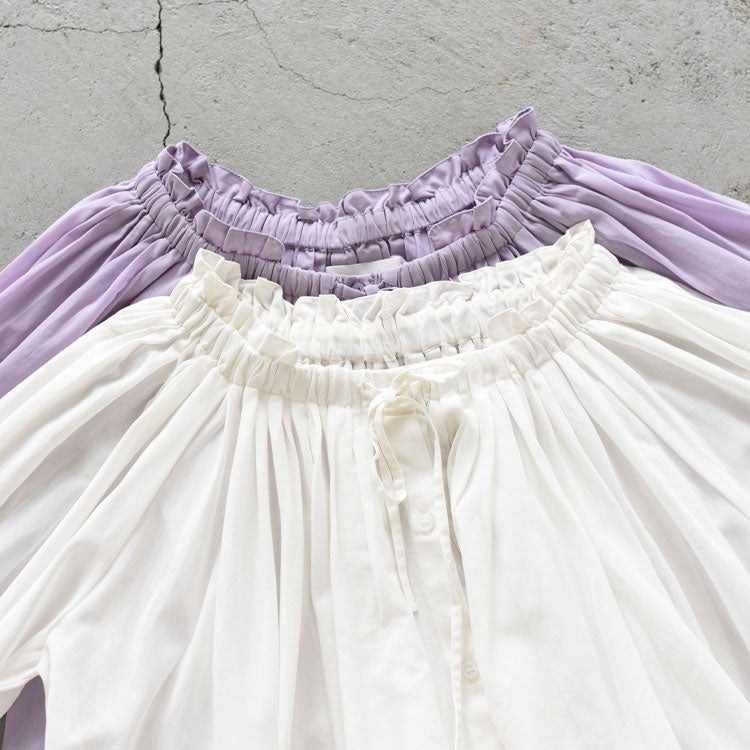 sheer gather volume blouse シアーギャザーボリュームブラウス