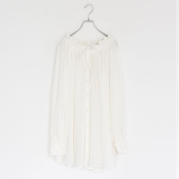sheer gather volume blouse シアーギャザーボリュームブラウス