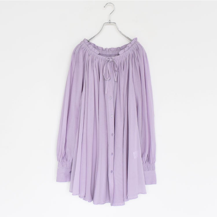 sheer gather volume blouse シアーギャザーボリュームブラウス