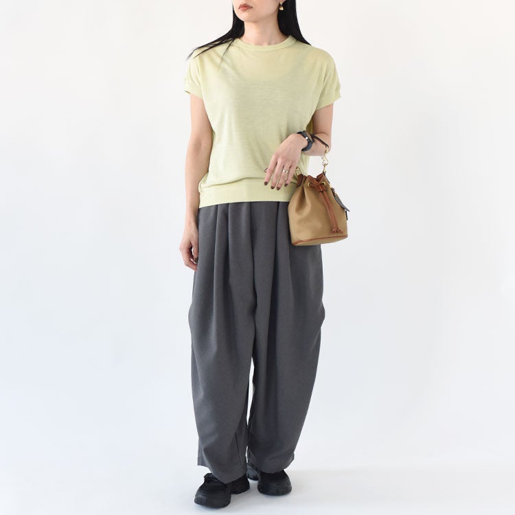 WOOL MIX COOL FRENCH SLEEVE TEE ウールミックスクールフレンチスリーブTシャツ