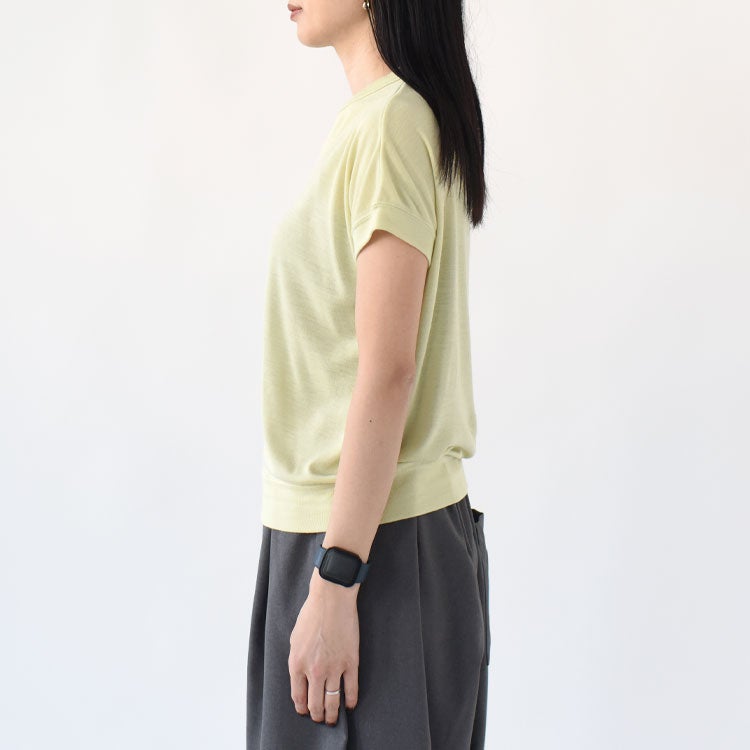 WOOL MIX COOL FRENCH SLEEVE TEE ウールミックスクールフレンチスリーブTシャツ