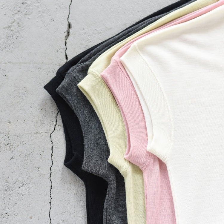 WOOL MIX COOL FRENCH SLEEVE TEE ウールミックスクールフレンチスリーブTシャツ