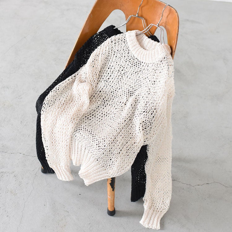 Tapeyarn Loose Knit テープヤーンルーズニット/62610508/anuke