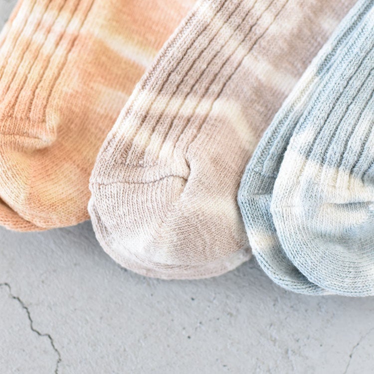 TIE DYE RIBBED CREW SOCKS　タイダイ リブ クルーソックス