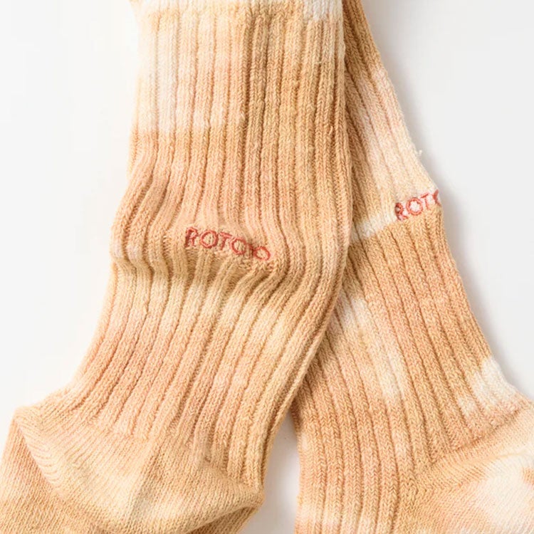 TIE DYE RIBBED CREW SOCKS　タイダイ リブ クルーソックス