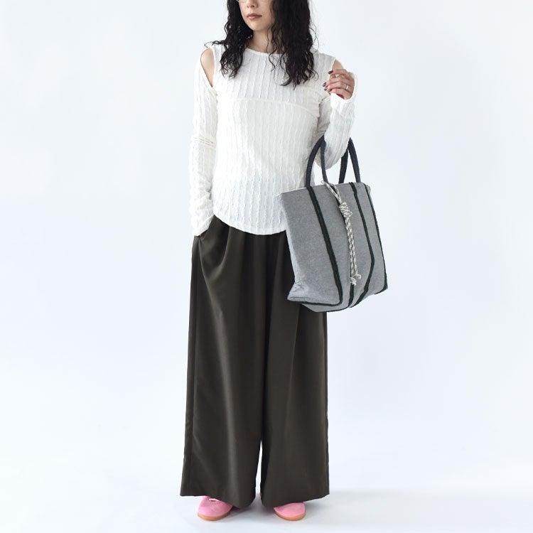 hooded jacquard top フーデッドジャカードトップ