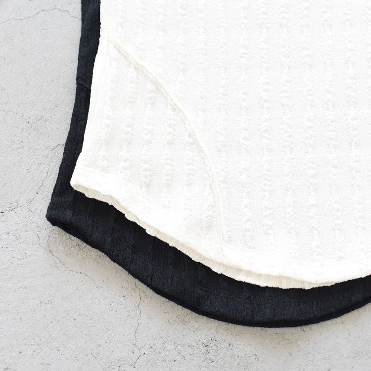 hooded jacquard top フーデッドジャカードトップ