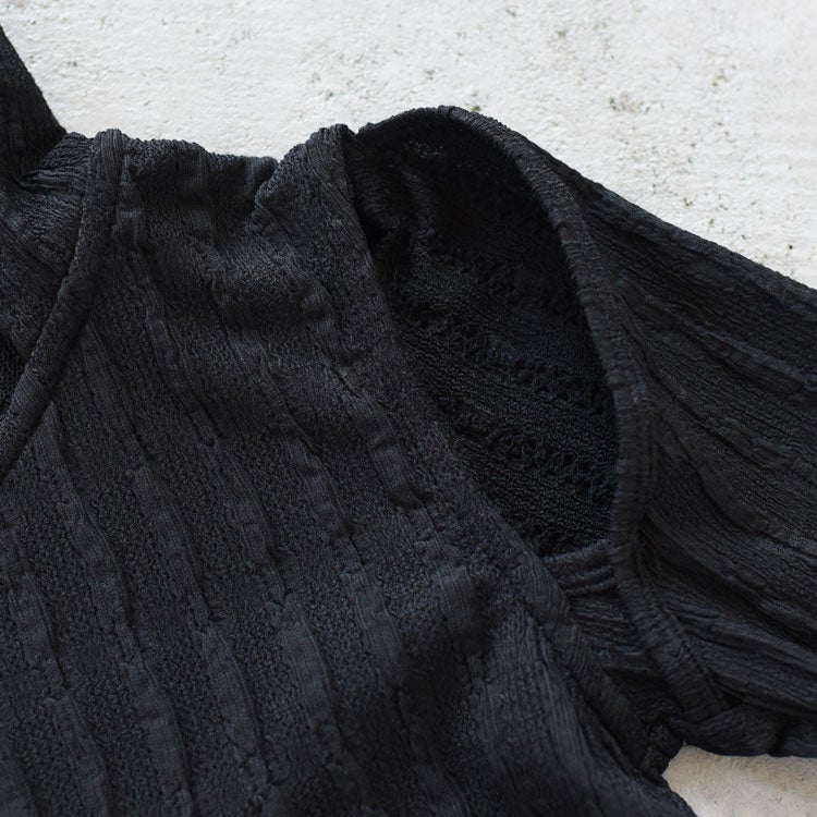 hooded jacquard top フーデッドジャカードトップ