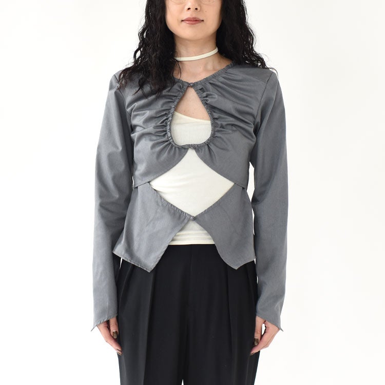 unique feminine blouse ユニークフェミニンブラウス/KM26SPN06/Knuth