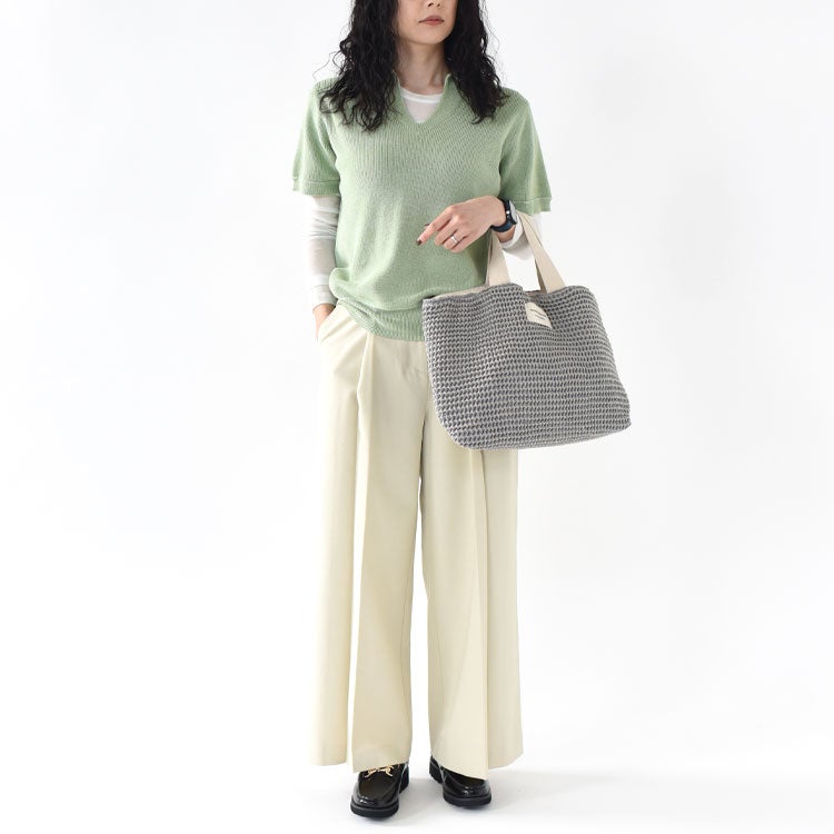 round neck layered top ラウンドネックレイヤードトップ