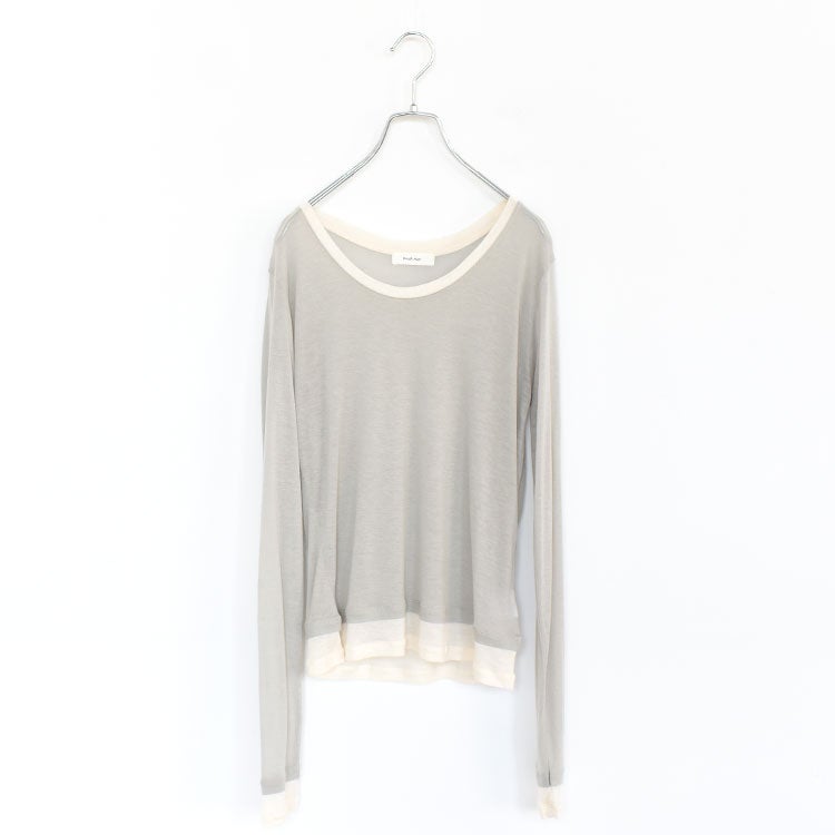 round neck layered top ラウンドネックレイヤードトップ