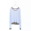 round neck layered top ラウンドネックレイヤードトップ