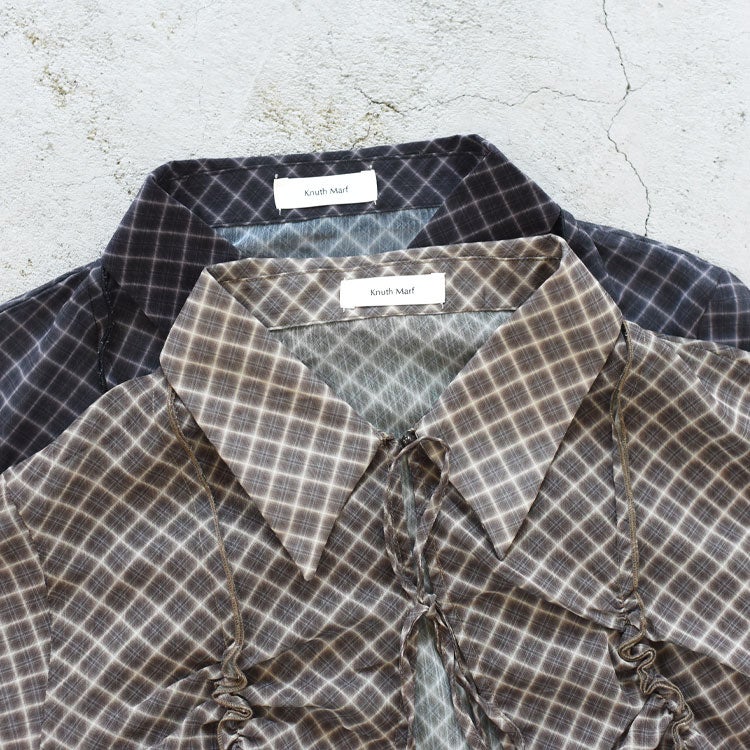 sheer collared blouse シアーカラーブラウス