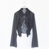 sheer collared blouse シアーカラーブラウス