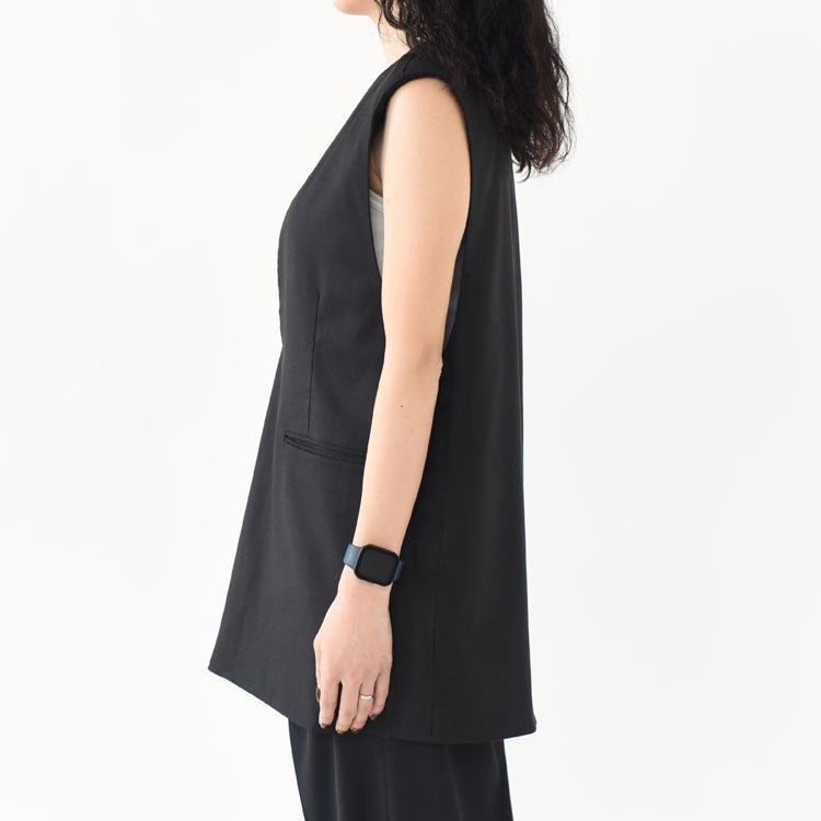 anuke　Keyneck Over Vest ブラック 36 SALE 30％OFF】Keyneck Over Vest キーネックオーバーベスト/62610107