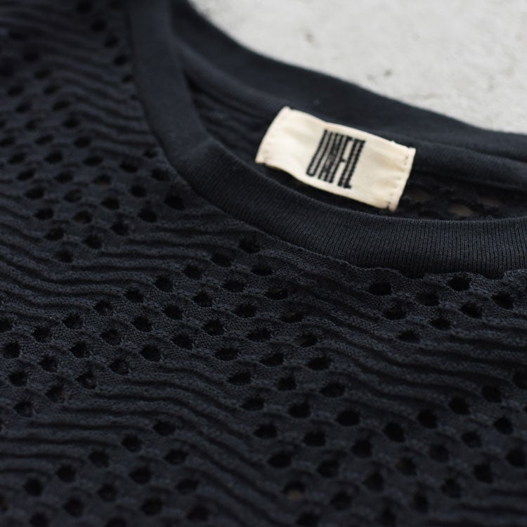 PATTERN MESH COTTON JERSEY RUFFLED TEE ラッフルTシャツ