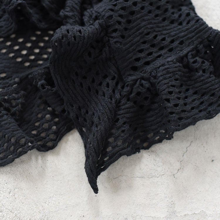 PATTERN MESH COTTON JERSEY RUFFLED TEE ラッフルTシャツ