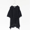 PATTERN MESH COTTON JERSEY RUFFLED TEE ラッフルTシャツ