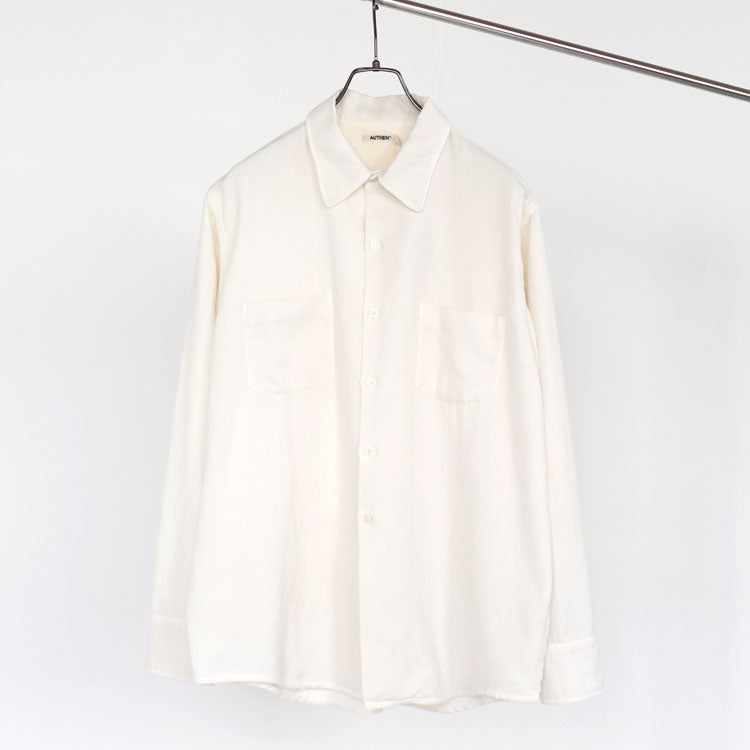 SILKNIZED TWILL REGULAR SHIRT シルクナイズド ツイル レギュラー