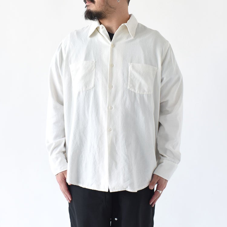 SILKNIZED TWILL REGULAR SHIRT シルクナイズド ツイル レギュラー シャツ