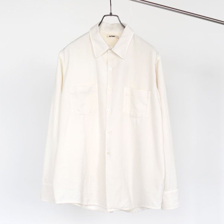 SILKNIZED TWILL REGULAR SHIRT シルクナイズド ツイル レギュラー シャツ