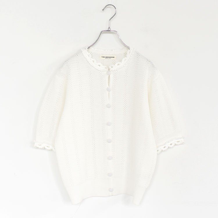 MESH LACE KNIT CARDIGAN メッシュレースニットカーディガン