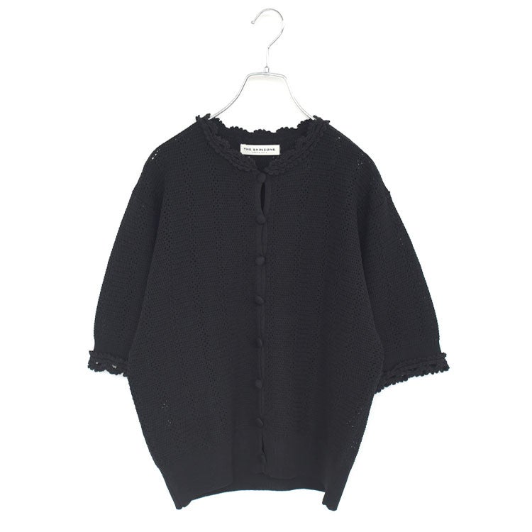MESH LACE KNIT CARDIGAN メッシュレースニットカーディガン