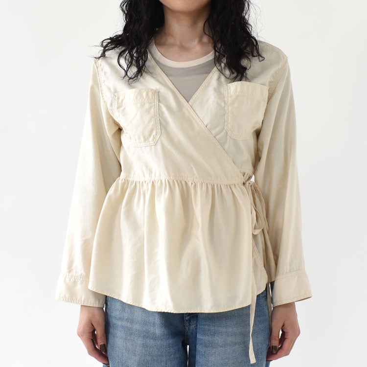 SALE 20％OFF】CACHECOEUR BLOUSE カシュクールブラウス/26SMSBL14/THE