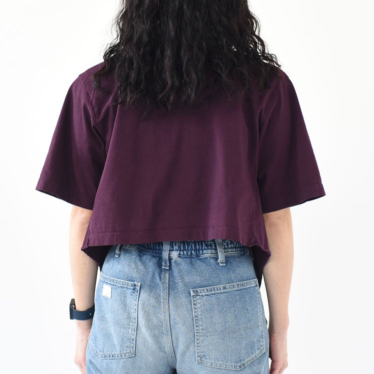 COTTON OPEN-END YARN GARMENT DYEING WRAPPED-FRONT C/D ラップフロントカーディガン