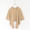 COTTON OPEN-END YARN GARMENT DYEING WRAPPED-FRONT C/D ラップフロントカーディガン