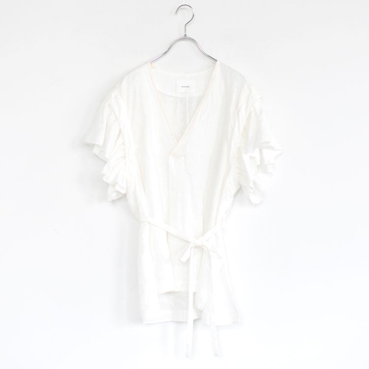 FRILL SLEEVE VEST BLOUSE フリルスリーブベストブラウス