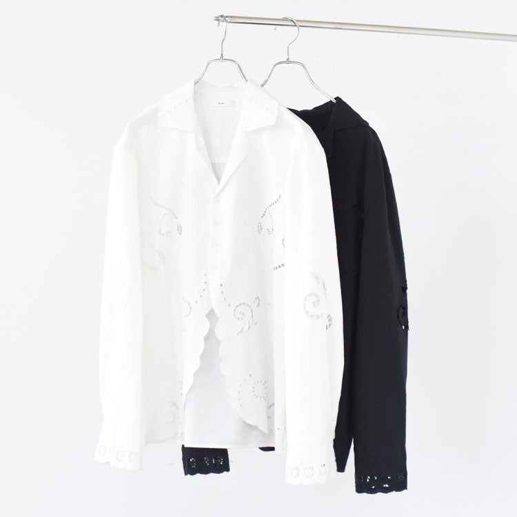 Cutwork Opencollar Shirts カットワークオープンカラーシャツ