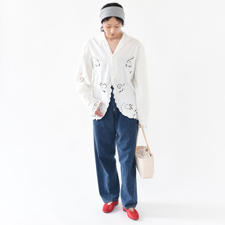 Cutwork Opencollar Shirts カットワークオープンカラーシャツ