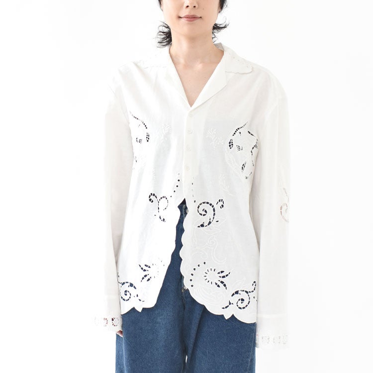 Cutwork Opencollar Shirts　カットワークオープンカラーシャツ