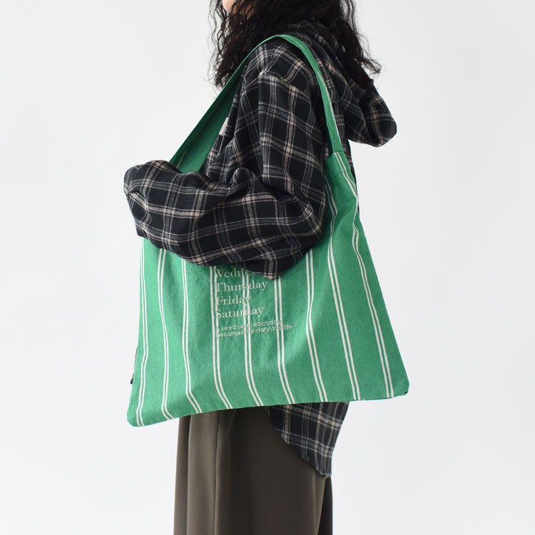 Stripe Fabric One Shoulder Bag ストライプ ファブリック ワンショルダーバッグ