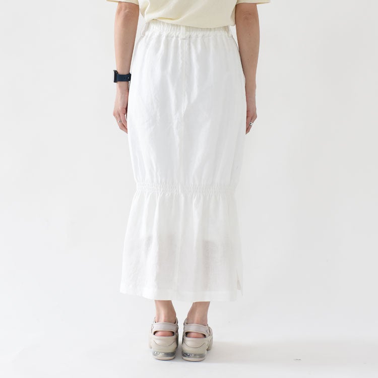 FRENCH LINEN SHIRING SKIRT フレンチリネンシャーリングスカート