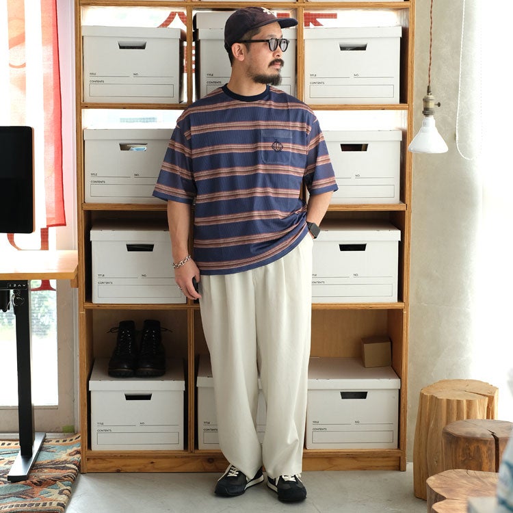 ORIGINAL Charcoal S/Mesh Border S/S オリジナル チャコール スポーツメッシュボーダーショートスリーブ