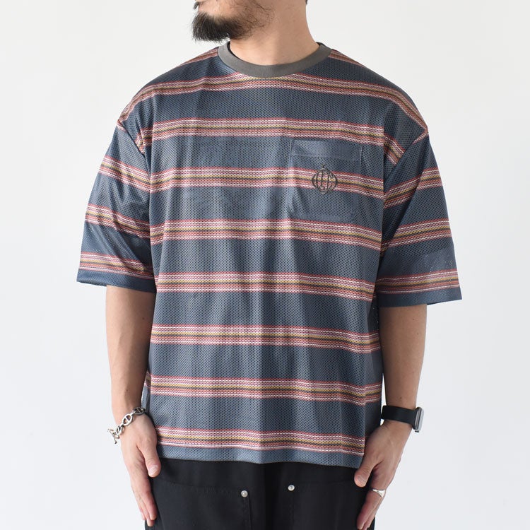 ORIGINAL Charcoal S/Mesh Border S/S オリジナル チャコール スポーツメッシュボーダーショートスリーブ