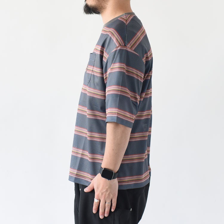 ORIGINAL Charcoal S/Mesh Border S/S オリジナル チャコール スポーツメッシュボーダーショートスリーブ