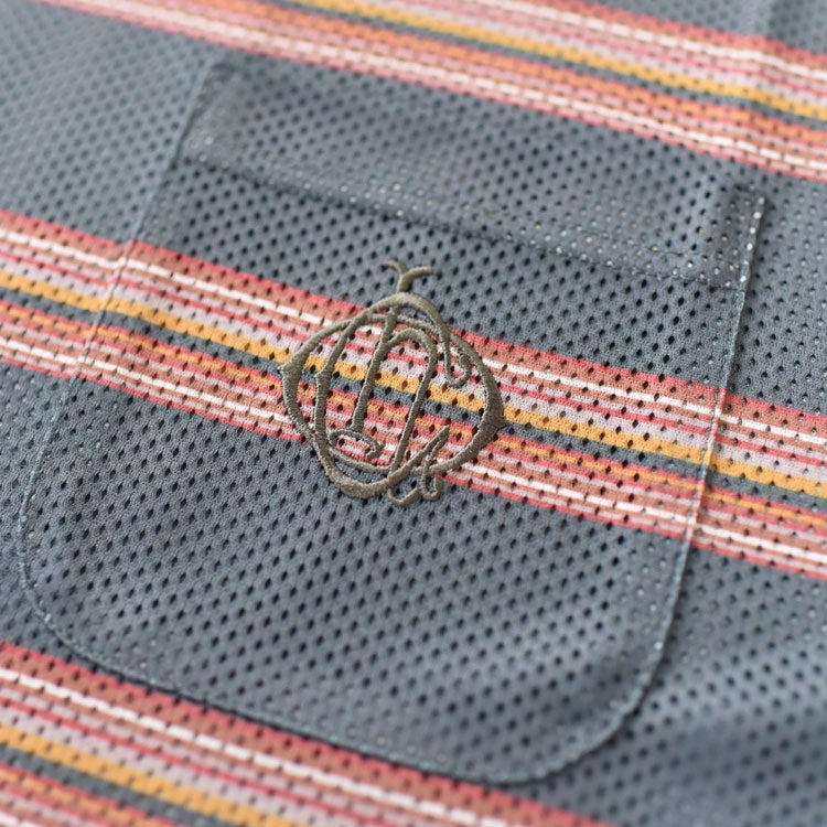 ORIGINAL Charcoal S/Mesh Border S/S オリジナル チャコール スポーツメッシュボーダーショートスリーブ