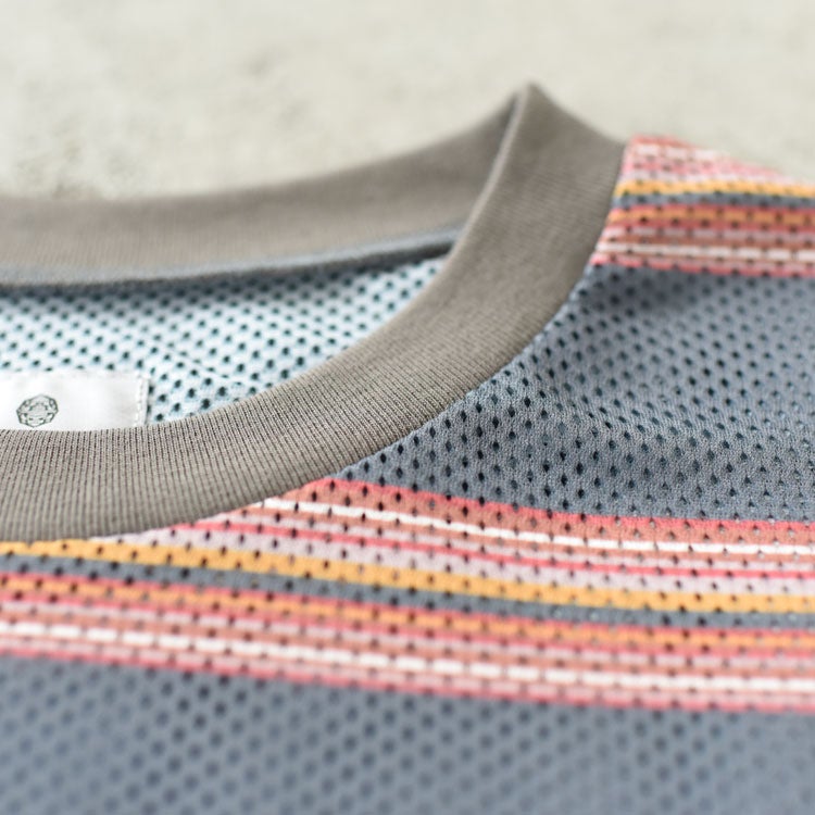 ORIGINAL Charcoal S/Mesh Border S/S オリジナル チャコール スポーツメッシュボーダーショートスリーブ