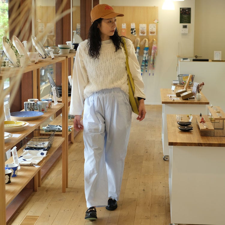 FEATHER TULLE NO SLEEVE BLOUSE フェザーチュールノースリーブブラウス