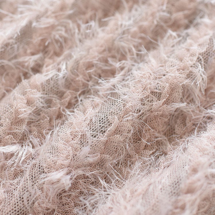 FEATHER TULLE NO SLEEVE BLOUSE フェザーチュールノースリーブブラウス