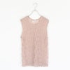 FEATHER TULLE NO SLEEVE BLOUSE フェザーチュールノースリーブブラウス