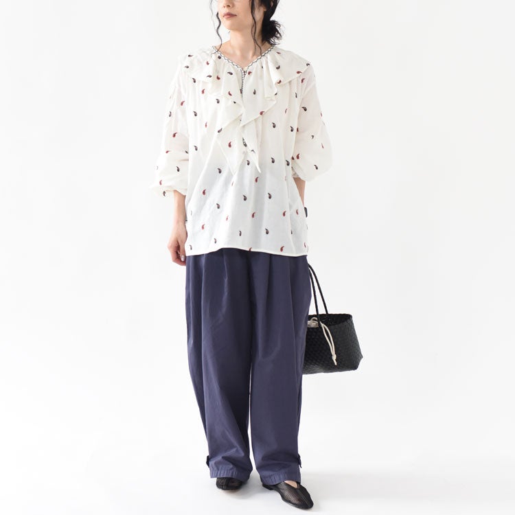 PAISLEY EMBROIDERED BLOUSE　ペイズリーエンブロイダリーブラウス