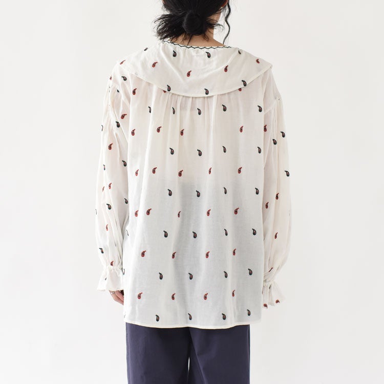 PAISLEY EMBROIDERED BLOUSE　ペイズリーエンブロイダリーブラウス